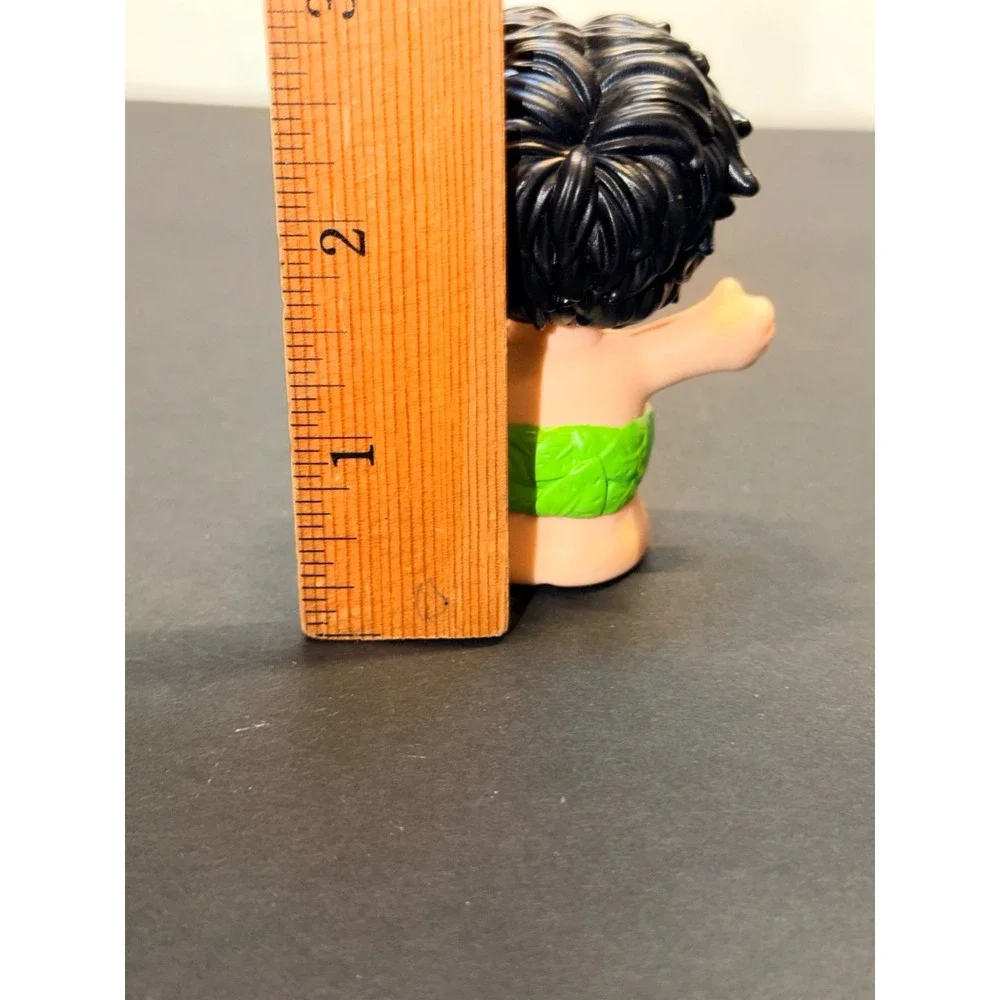 Fisher-Price Little People Cave Boy Figure Green Leaf Skirt Toy